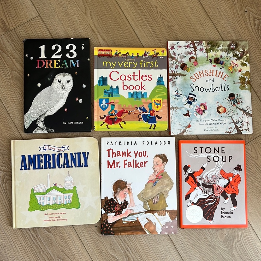 Children’s Book Bundle • stone soup, Thank You, Mr. Falker, Usborne castle
